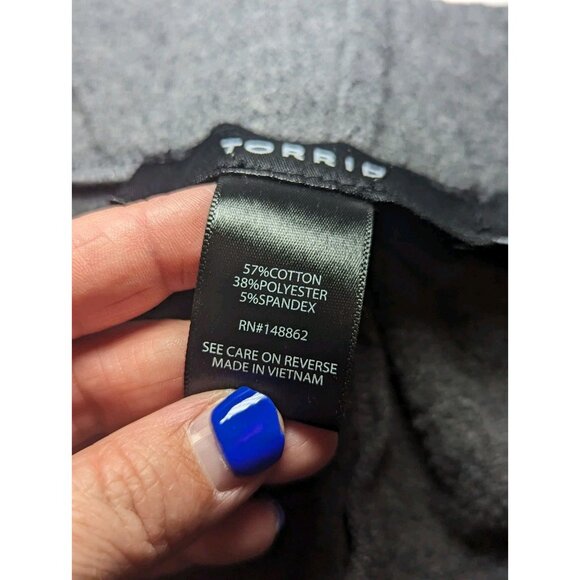 Torrid Women's Size 4 Charcoal Gray Sweatpant Longe Wear/ Dressy Pants Pockets - Picture 11 of 16